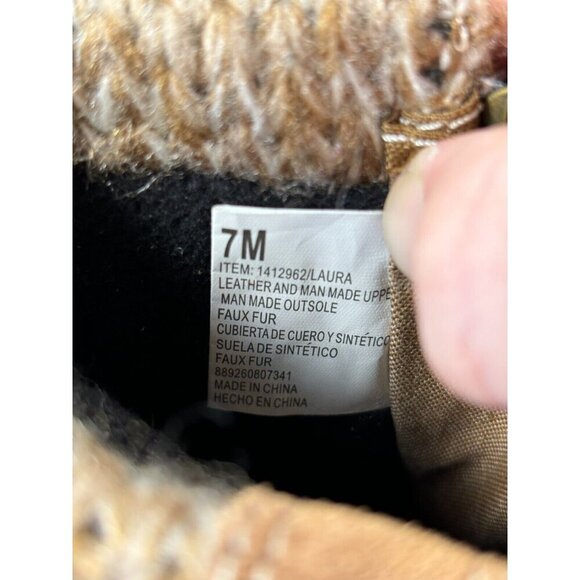 Khombu Laura All Weather Ankle Booties Chestnut Suede Womens Size 7 - Picture 12 of 12